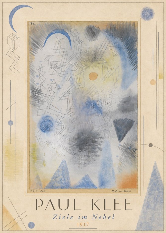 Paul Klee Ziele Im Nebel No1 - Affiche