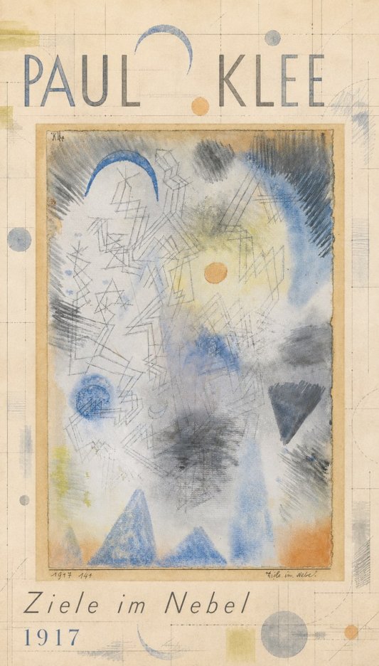 Paul Klee Ziele Im Nebel No6 - Affiche