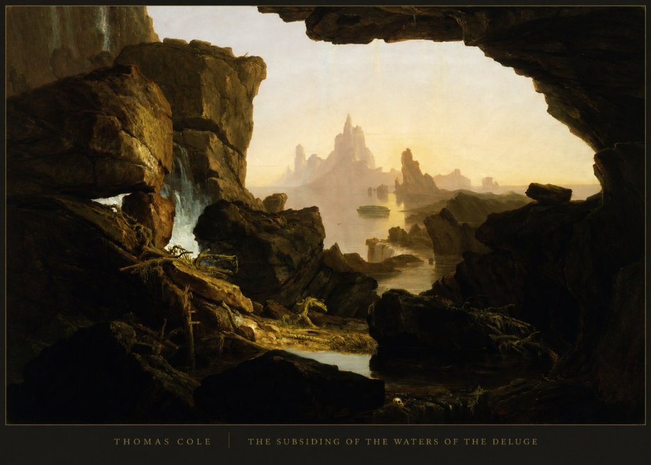 Thomas Cole The Subsiding of the Waters of the Deluge I No4 - Affiche