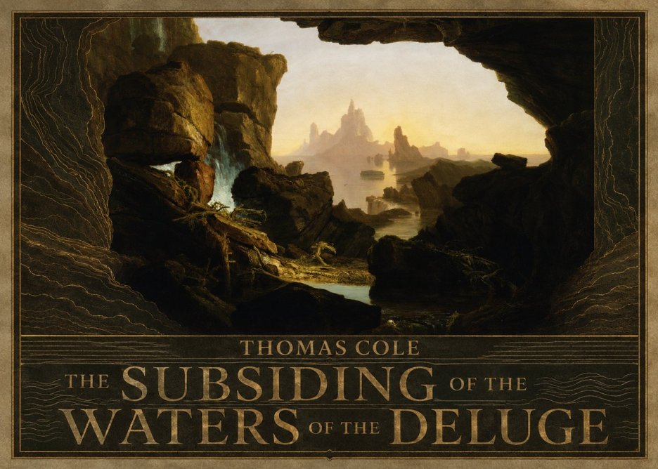 Thomas Cole The Subsiding of the Waters of the Deluge I No5 - Affiche