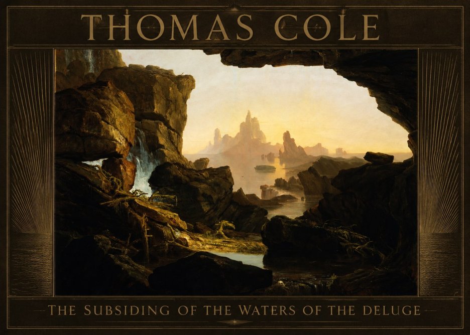 Thomas Cole The Subsiding of the Waters of the Deluge I No6 - Affiche