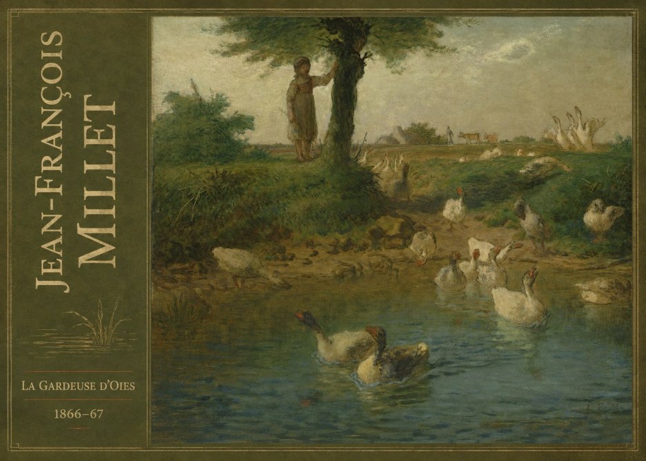 Jean-François Millet La Gardeuse D'oies No2 - Affiche
