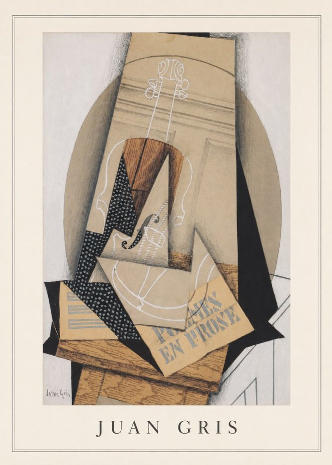 Juan Gris Poèmes En Prose No3 - Affiche