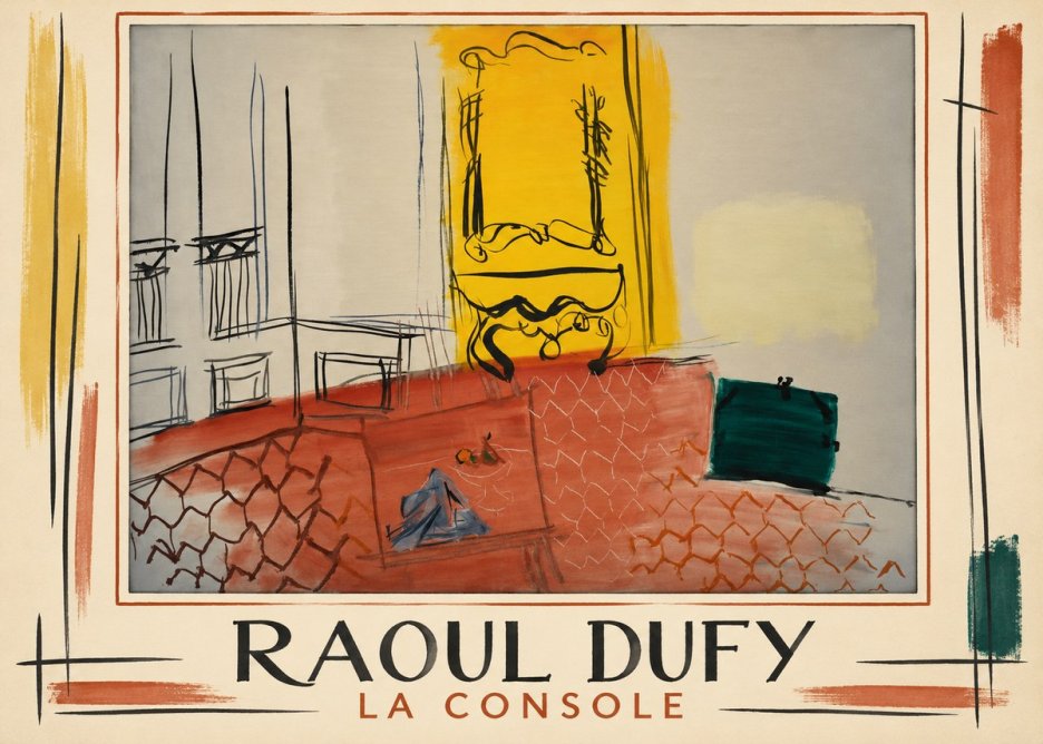 Raoul Dufy La Console No1 - Affiche
