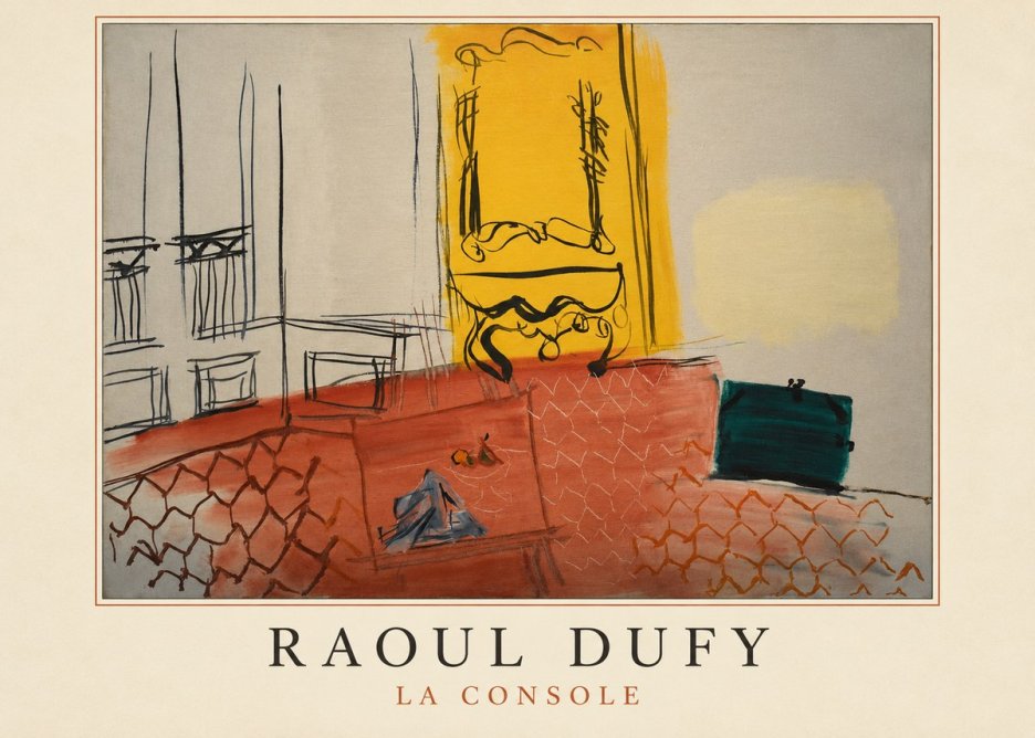 Raoul Dufy La Console No3 - Affiche