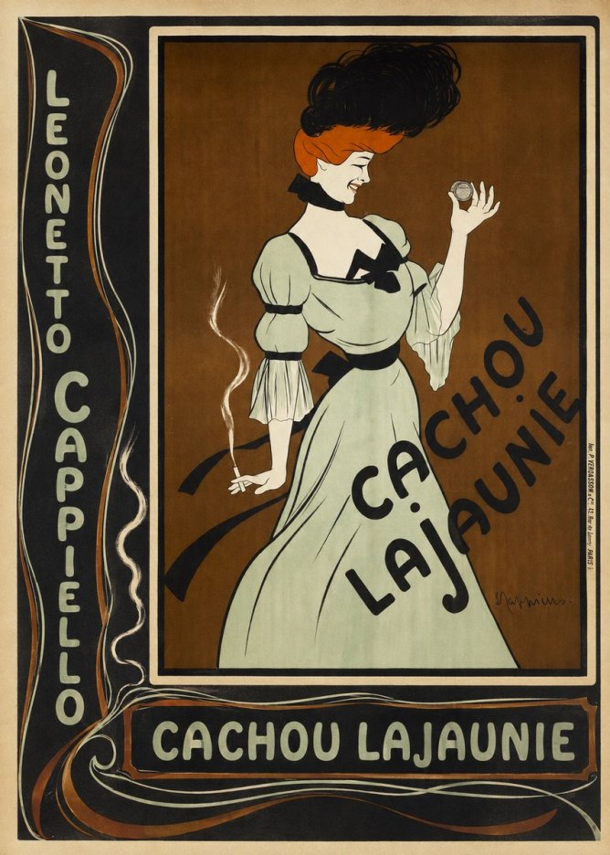 Leonetto Cappiello Cachou Lajaunie No3 - Affiche