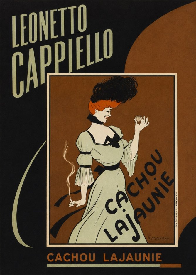 Leonetto Cappiello Cachou Lajaunie No4 - Affiche
