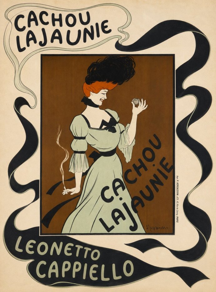 Leonetto Cappiello Cachou Lajaunie No5 - Affiche