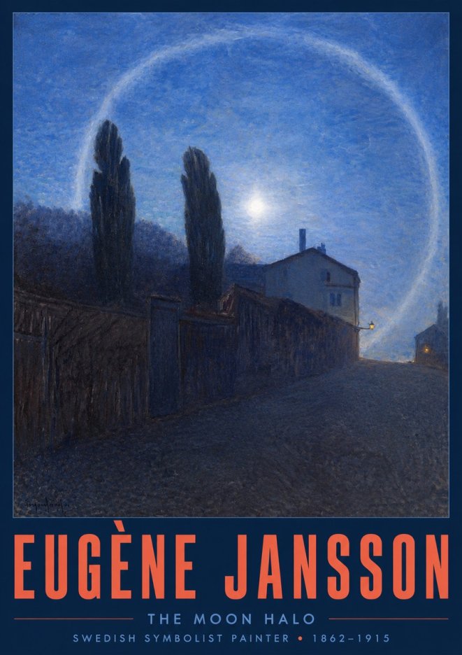 Eugène Jansson The Moon Halo No2 - Affiche
