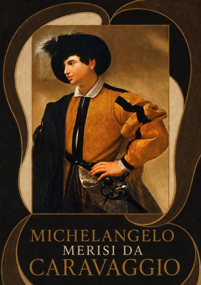 Michelangelo Merisi da Caravaggio Portrait of a Young Man No6 - Affiche