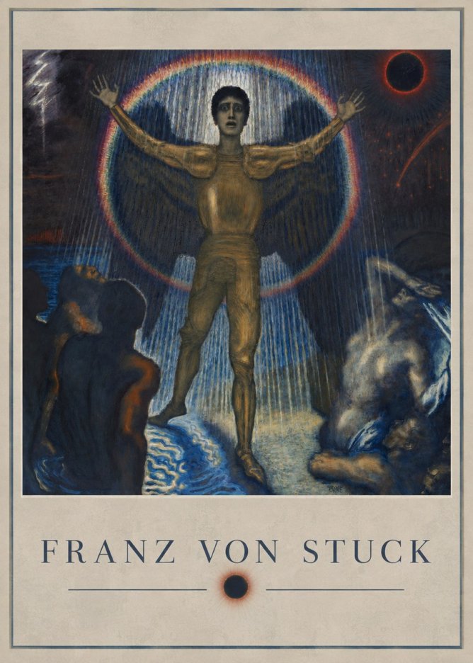 Franz von Stuck Lucifer No2 - Affiche
