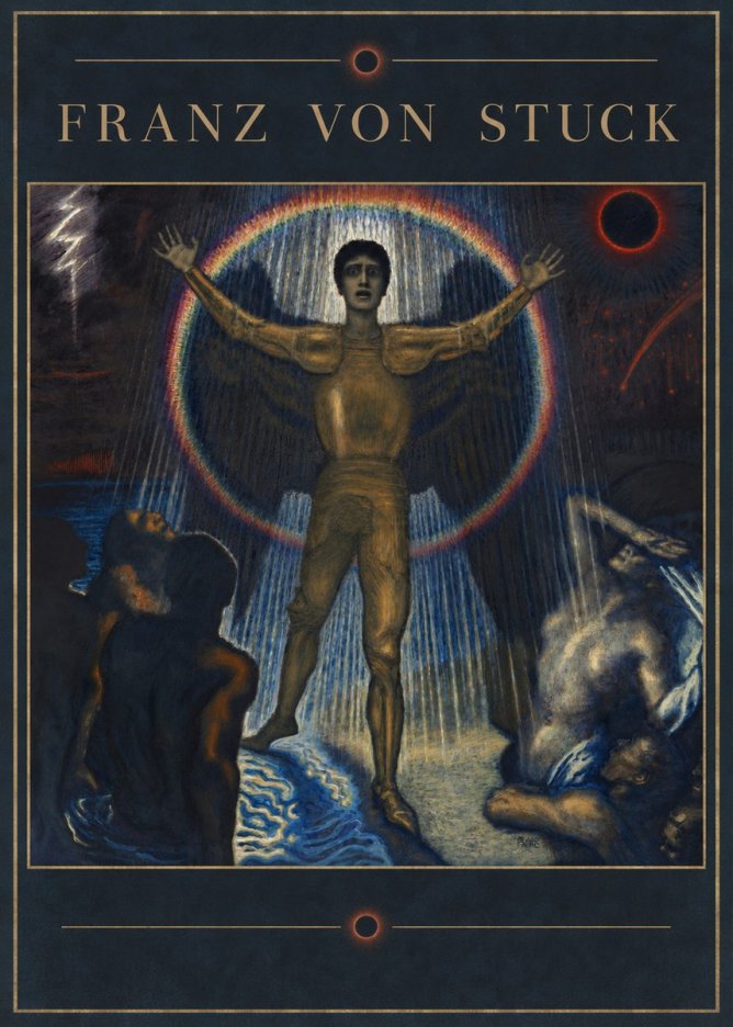 Franz von Stuck Lucifer No3 - Affiche