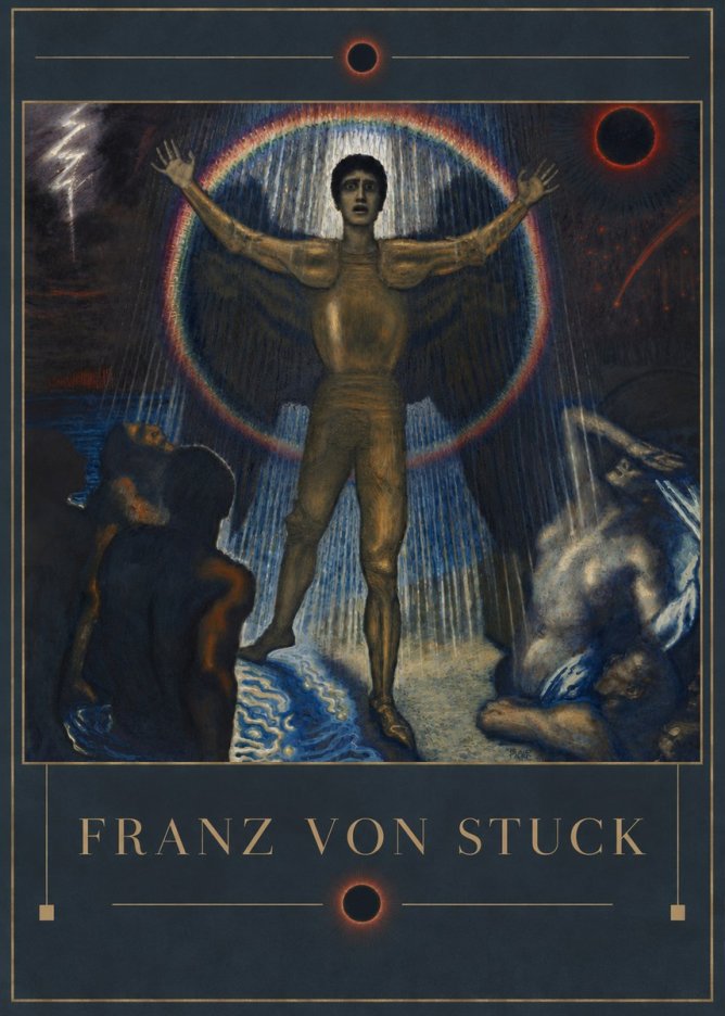 Franz von Stuck Lucifer No4 - Affiche