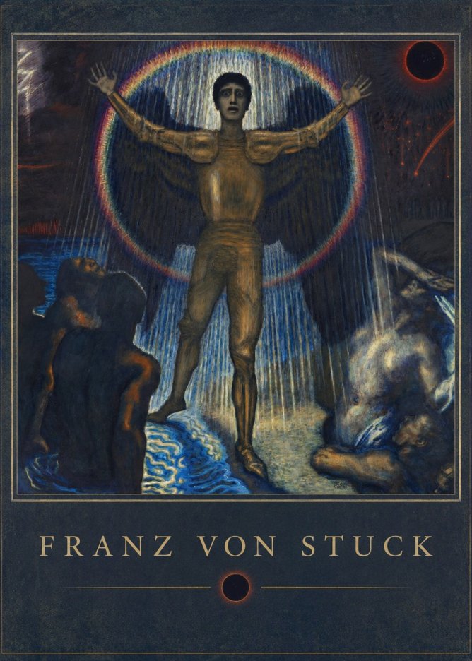 Franz von Stuck Lucifer No5 - Affiche