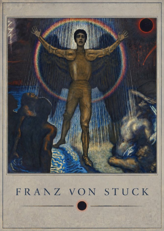 Franz von Stuck Lucifer No6 - Affiche