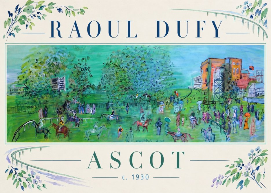 Raoul Dufy Ascot C. 1930 I No3 - Affiche