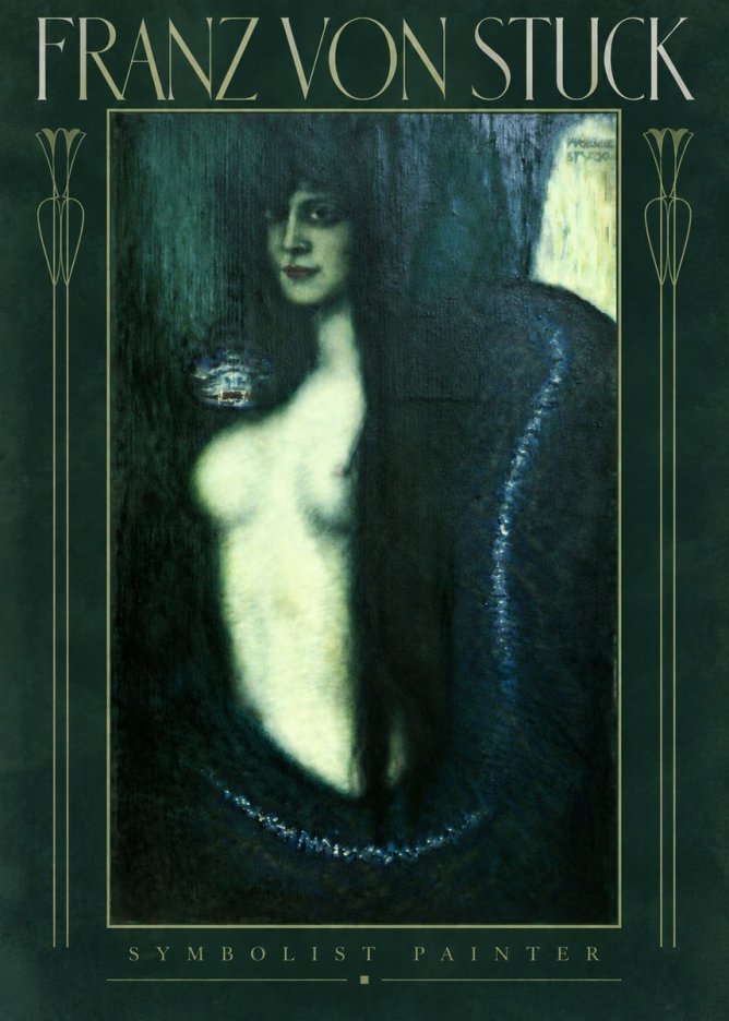 Franz von Stuck Die Sünde No6 - Affiche