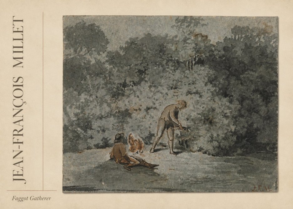 Jean-François Millet Faggot Gatherer No2 - Affiche