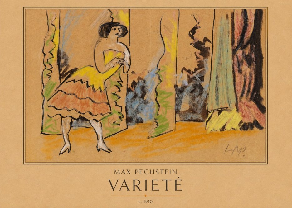 Max Pechstein Varieté No3 - Affiche