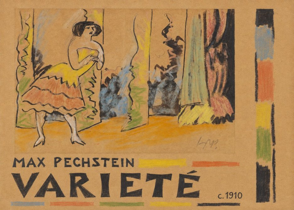 Max Pechstein Varieté No5 - Affiche