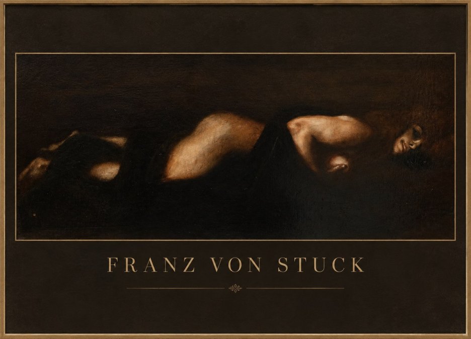 Franz von Stuck Der Schlaf No1 - Affiche