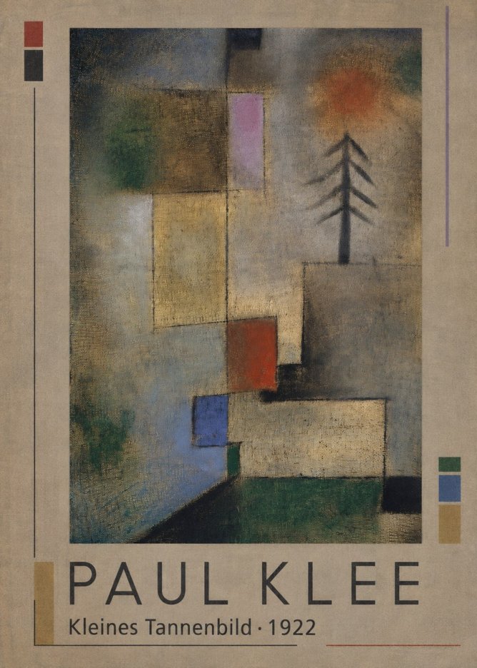 Paul Klee Kleines Tannenbild No1 - Affiche