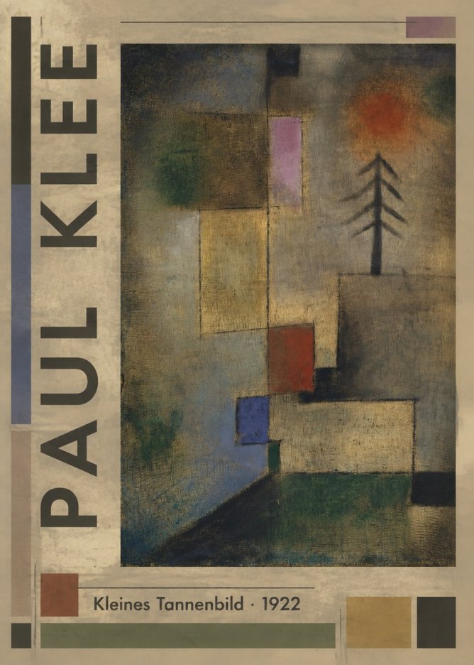 Paul Klee Kleines Tannenbild No2 - Affiche