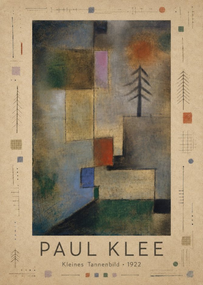 Paul Klee Kleines Tannenbild No3 - Affiche