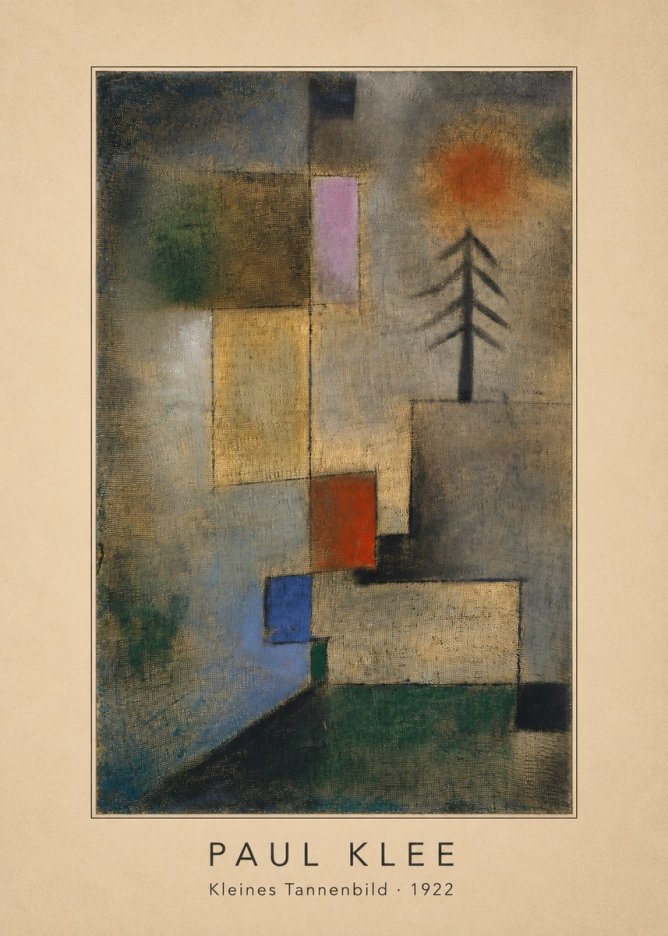Paul Klee Kleines Tannenbild No4 - Affiche