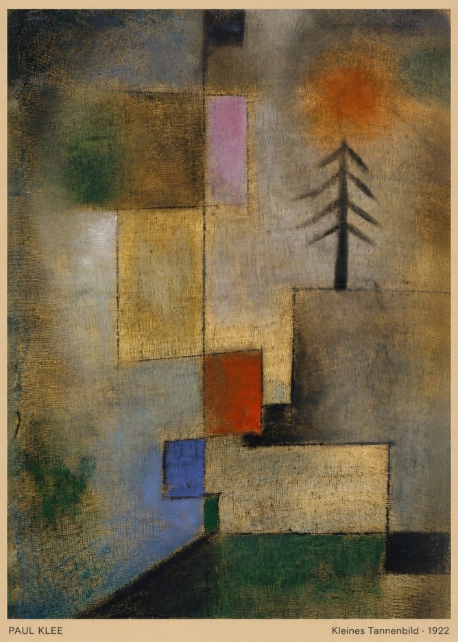 Paul Klee Kleines Tannenbild No5 - Affiche