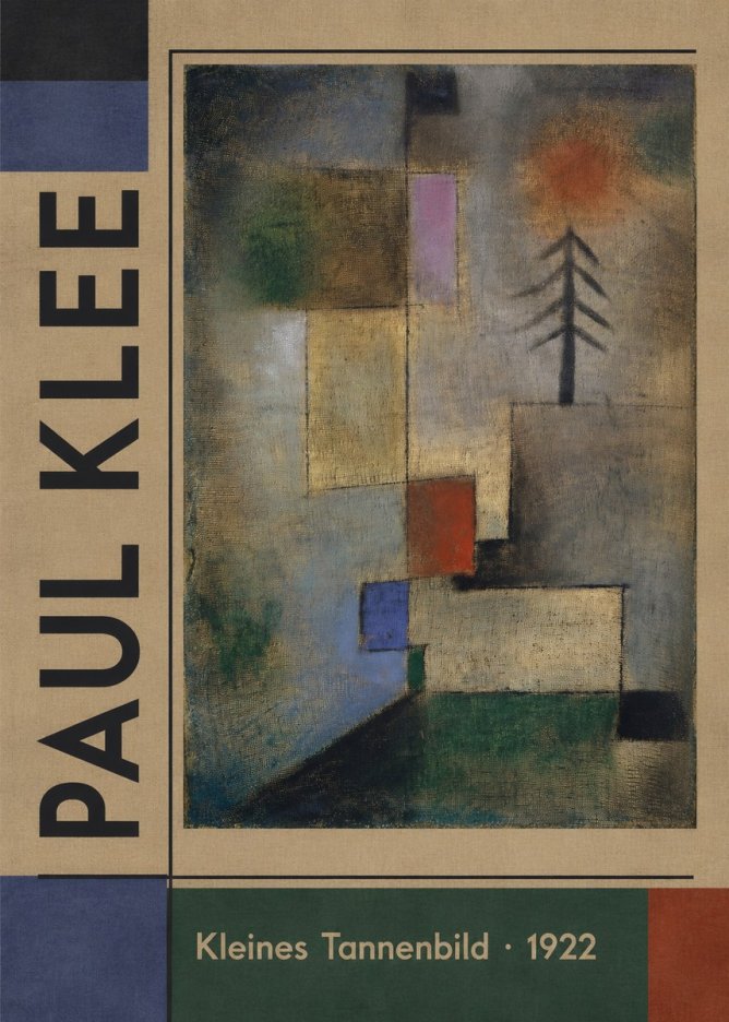Paul Klee Kleines Tannenbild No6 - Affiche