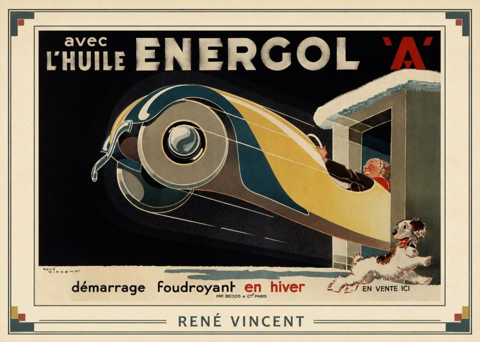 René Vincent Energol 'A' No1 - Affiche