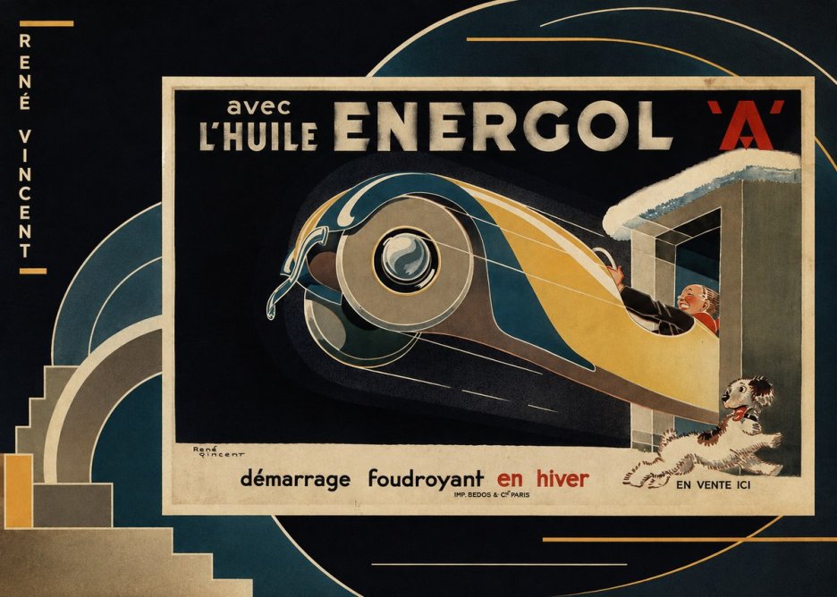 René Vincent Energol 'A' No4 - Affiche