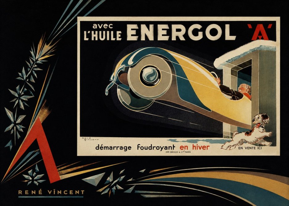 René Vincent Energol 'A' No6 - Affiche