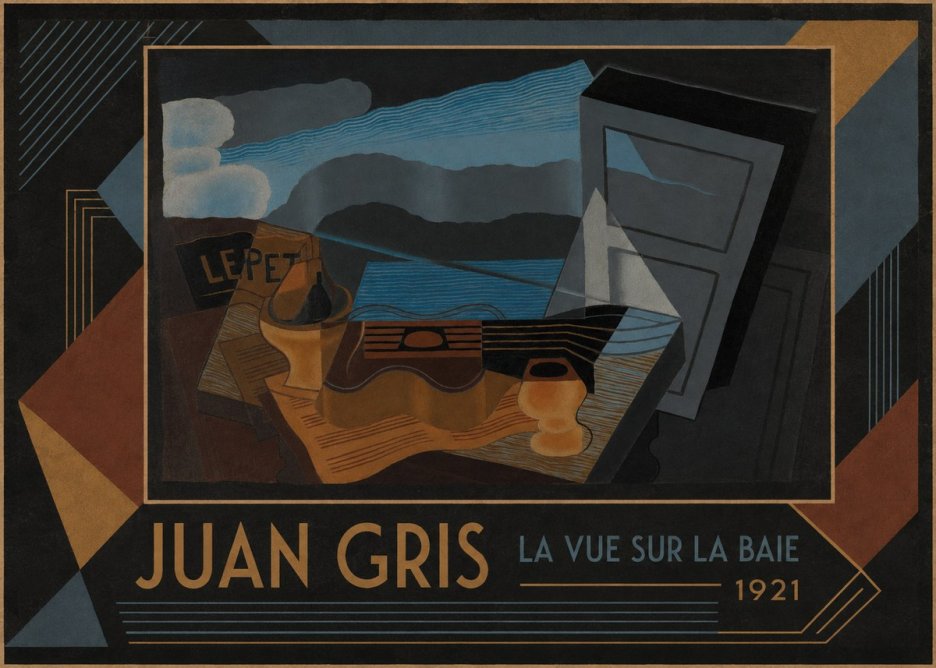 Juan Gris La Vue Sur La Baie No1 - Affiche