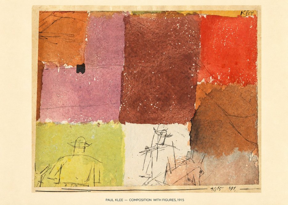 Paul Klee Composition with Figures II No6 - Affiche