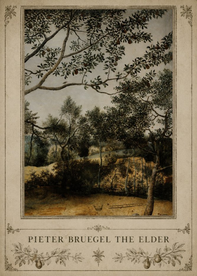 Pieter Bruegel Branch of a Pear Tree No3 - Affiche