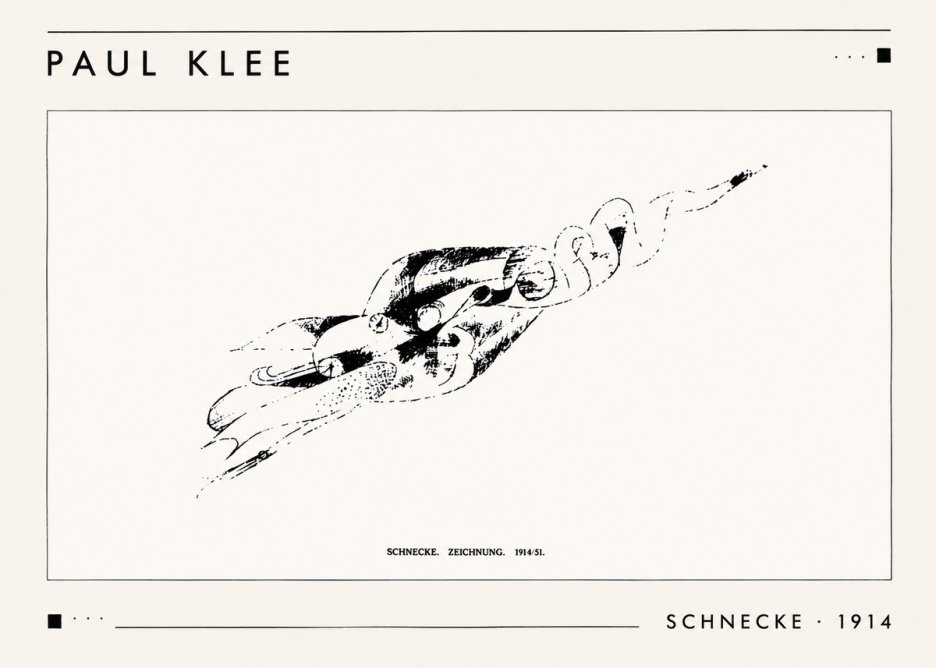 Paul Klee Schnecke No1 - Affiche
