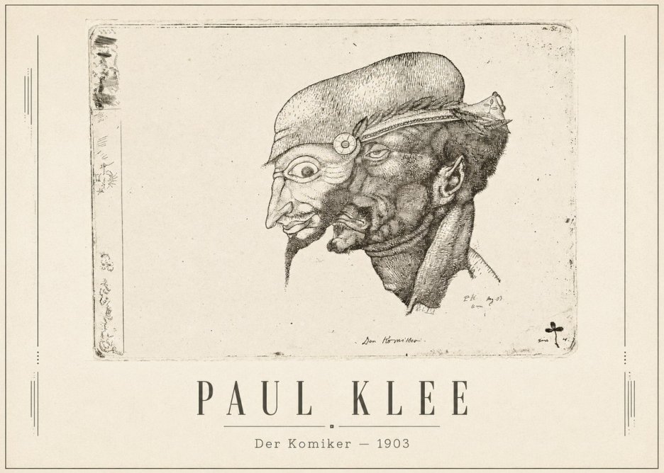 Paul Klee Der Komiker No1 - Affiche