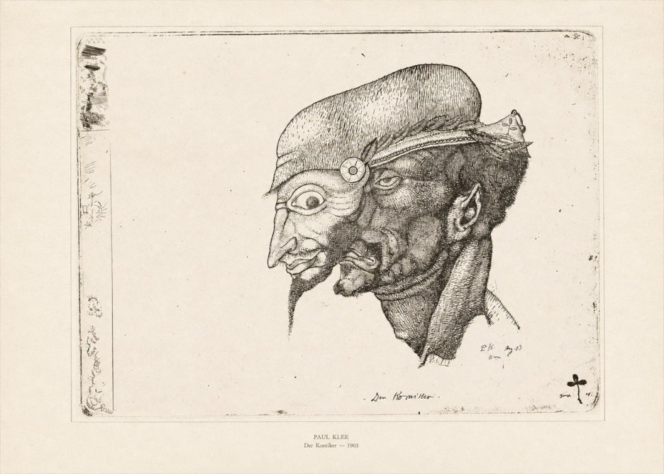 Paul Klee Der Komiker No6 - Affiche