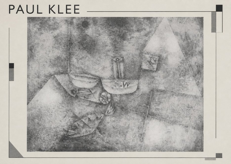 Paul Klee Boats at the Shore No1 - Affiche