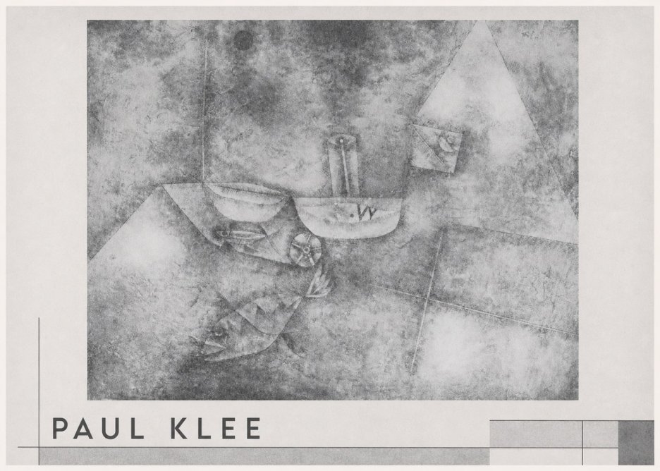 Paul Klee Boats at the Shore No3 - Affiche