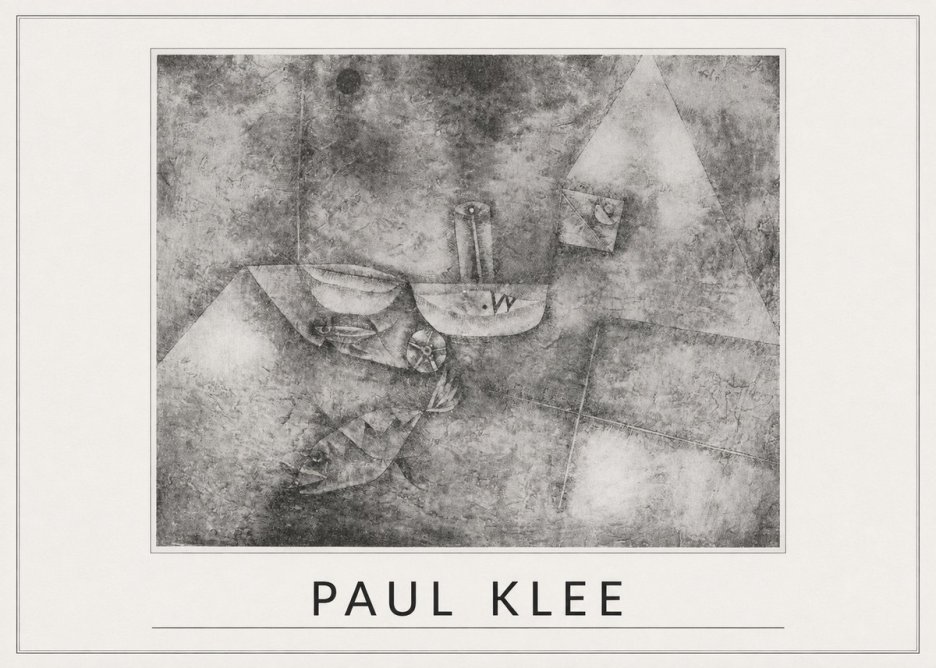 Paul Klee Boats at the Shore No5 - Affiche