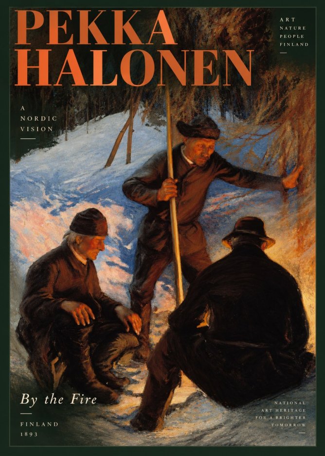 Pekka Halonen By the Fire No2 - Affiche