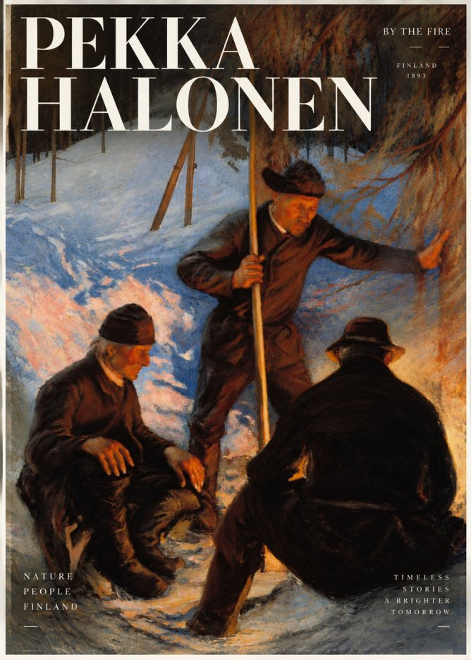 Pekka Halonen By the Fire No4 - Affiche