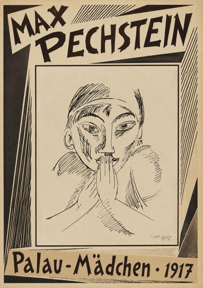 Max Pechstein Palau-mädchen No2 - Affiche