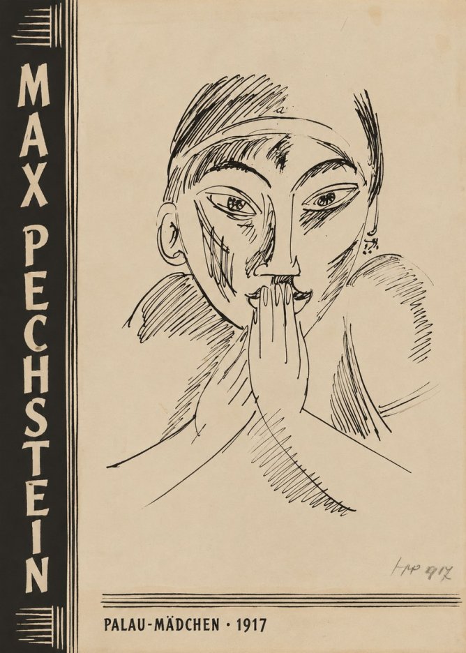 Max Pechstein Palau-mädchen No3 - Affiche
