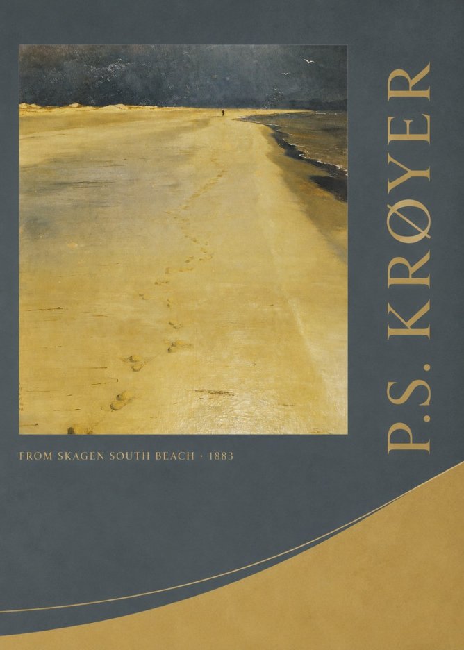 P.S. Krøyer From Skagen South Beach No2 - Affiche