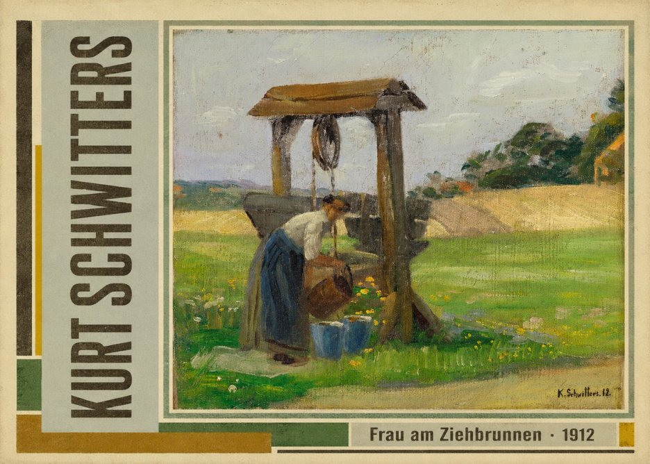 Kurt Schwitters Frau Am Ziehbrunnen No4 - Affiche