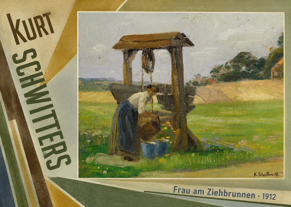Kurt Schwitters Frau Am Ziehbrunnen No5 - Affiche